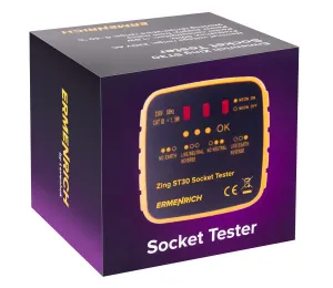 snímek Tester zásuvek Ermenrich Zing ST30