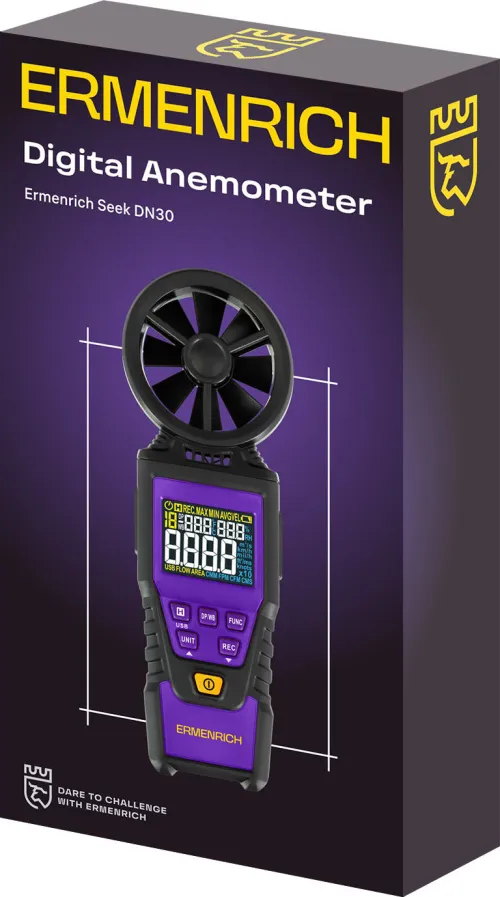 obrázek Digitální anemometr Ermenrich Seek DN30, obrázek 2