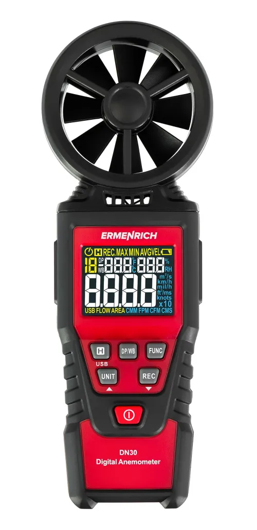 obrázek Digitální anemometr Ermenrich Seek DN30, obrázek 3