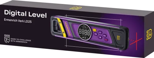 foto Digitální vodováha Ermenrich Verk LD25, s laserem, obrázek 2