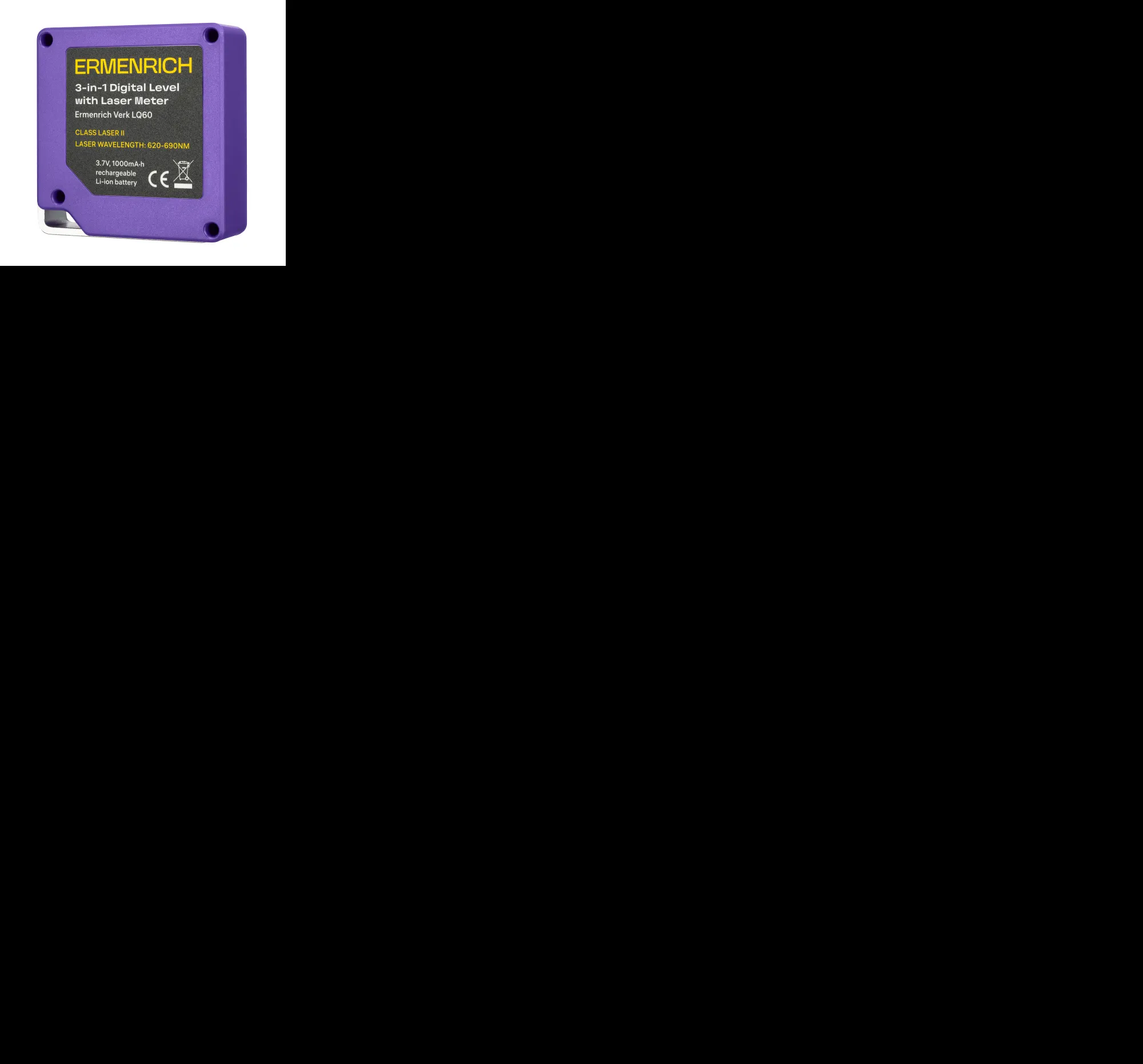 fotografie Digitální vodováha s laserovým měřičem "3 v 1" Ermenrich Verk LQ60, obrázek 7