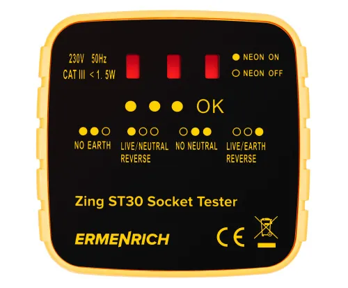 foto Tester zásuvek Ermenrich Zing ST30, obrázek 2